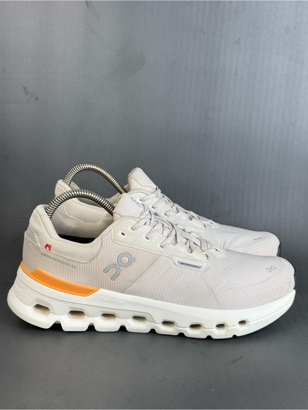 On Cloudrunner 2 Waterproof Wolf Tangerine sneaker shoes women’s size 9.5